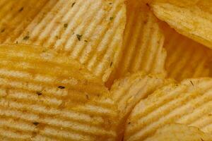 Lots of potato chips, texture photo