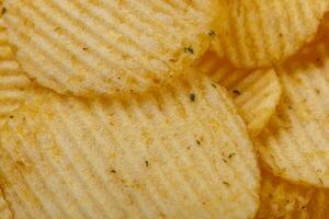 Lots of potato chips, texture photo