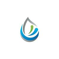 Water drop logo design vector