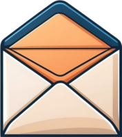 ai gerado a envelope ,e-mail ícone png