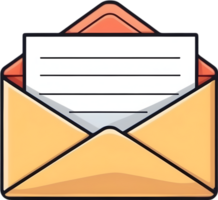 ai gerado a envelope ,e-mail ícone png