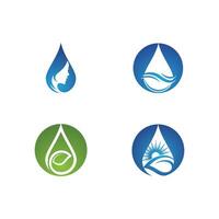 water drop Logo Template vector