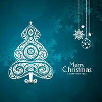 Merry Christmas festival celebration modern background design vector