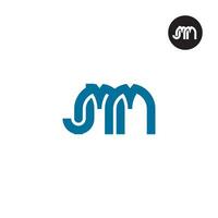 Letter JMM Monogram Logo Design vector