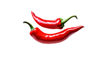 Red chili pepper on a transparent background, png clipart.