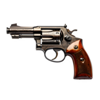 AI generated revolver gun isolated on transparent background ,cowboy weapon png