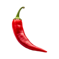 AI generated Fresh ripe red chilli isolated on transparent background png