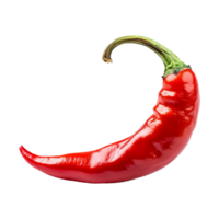 AI generated Fresh ripe red chilli isolated on transparent background png