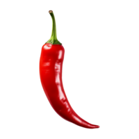 AI generated Fresh ripe red chilli isolated on transparent background png