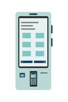 Kiosk for self ordering and self payment vector