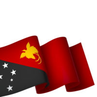 Papua New Guinea flag element design national independence day banner ribbon png