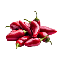 Red chilli isolated on background png