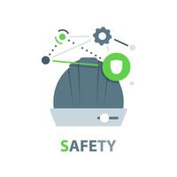 construction helmet,Work safety, Engineer helmet, safety equipment vector