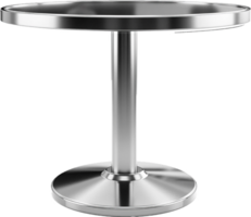 AI generated Modern Silver Table Stand png