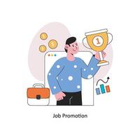 Job Promotion  Flat Style Design Vector illustration. Stock illustration