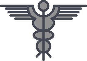 icono de vector de caduceo