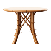 AI generated Bamboo table isolated on transparent background png