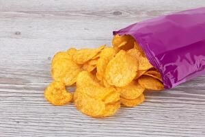 Potato chips bag photo