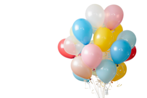 Balloon Bouquet On Transparent Background. png