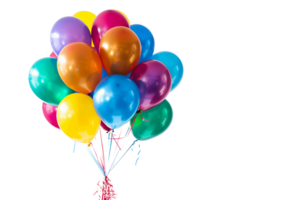 A Balloon Bouquet On Transparent Background. png