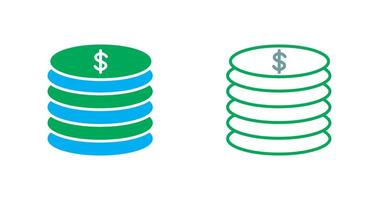 Stack of Coins Icon vector