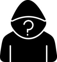 Anonymity Glyph Icon vector