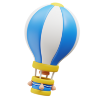 Hot Air Balloon 3d icon png