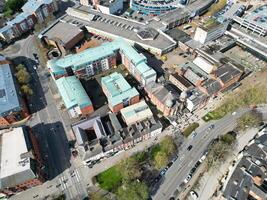 Aerial View of Buildings at City Centre and Downtown of Coventry City of England United Kingdom. March 30th, 2024 photo