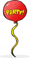 cartoon party balloon png