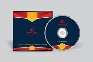 Clean minimal CD cover template vector