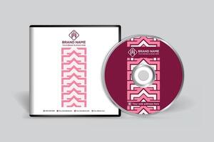 Clean professional CD cover template vector