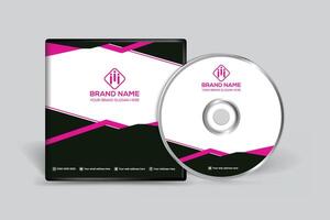 Clean minimal CD cover template vector