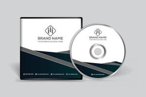 Clean professional CD cover template vector