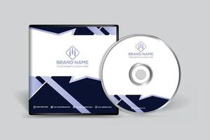 Clean minimal CD cover template vector