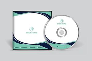 Clean professional CD cover template vector