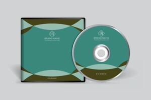 Clean professional CD cover template vector