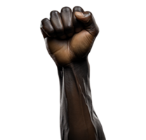 Power fist raised isolated png