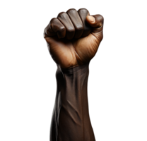 Power fist raised isolated png