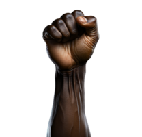 Power fist raised isolated png