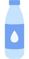 Water bottle flat icon isolated on a white background. vector