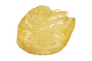 isolated crisp. Chips macro closeup. photo