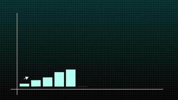 Business graph motion animation video