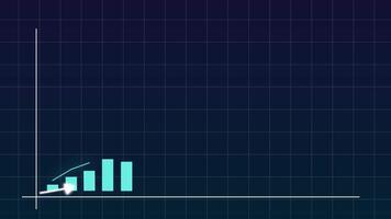 Business graph motion animation video