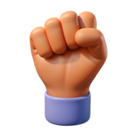 Hand Fist Symbol 3d Illustration png