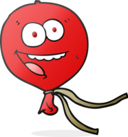 freehand drawn cartoon balloon drawing png