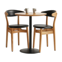 Two seat dining table isolated on transparent background png