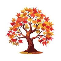 Beautiful Single Big Tree Illustration vector