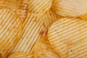 Lots of potato chips, texture photo