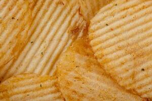 Lots of potato chips, texture photo