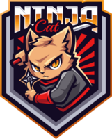 Ninja cat mascot png